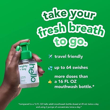 Hello Fresh Mint Mouthwash Concentrate