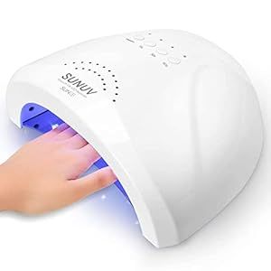 UV LED Nail Lamp, SUNUV Gel Nail Light for Nail Polish 48W UV Dryer with 3 Timers SUNone