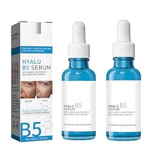 2pcs Botox Face Serum, Hyalu B5 Serum, in a Bottle Instant Face Tightening, Anti Aging Serum,Solution Facial Serum for Face Fade Fine Lines