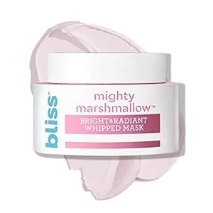 Bliss Mighty Marshmallow Brightening Whipped Face Mask Skincare - Hydrating & - Vitamin C & Antioxidants - 1.7 Oz