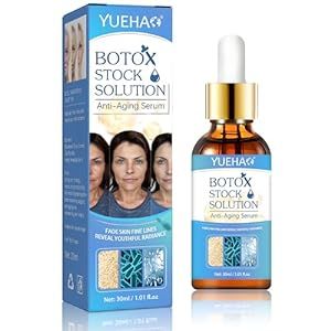 Botox Stock Solution Facial Serum | Botox Face Serum Anti Instant Face Lift Cream for Women. ?YUEHAO Botox Trial Package 1 Bottle?Aging Serum for Face for Reduce Fine Lines.