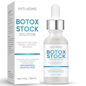 Botox Stock Solution Facial Serum - Botox in A Bottle, Botox Face Serum with Vitamin C & E, Instant Lifting Serum for Face Anti Aging