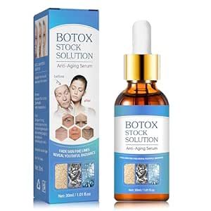 Botox Stock Solution Facial Serum,Botox Facial Serum for Women,Vitamin C Serum & Collagen Face Serum for Reducing Fine Lines & Wrinkles,Nourishing and Plump Skin