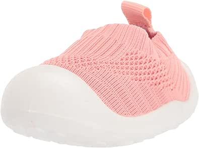 Gerber Unisex-Child Baby Toddler Boy and Girl Stretchy Knit Slip-on Sneaker Crib Shoe