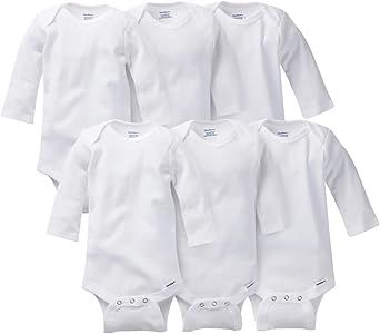 Gerber unisex-baby Multi-pack Long-sleeve Onesies Bodysuit Mitten Cuff Sizesinfant-and-toddler-bodysuits