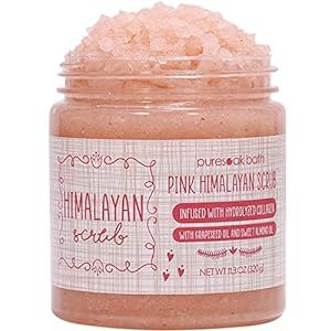 Puresoak Bath Himalayan Salt Scrub Body Scrub Set Gift Spa Bath Scrub for Exfoliate & Moisturize Body Skin Face, Hand, Foot Scrub Set Gifts For Women & Men Spa Bath