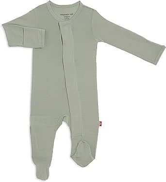 Magnetic Me Footie Pajamas Soft Modal Baby Sleepwear with Quick Magnetic Fastener | Boys and Girls Sleeper Preemie-24 Months