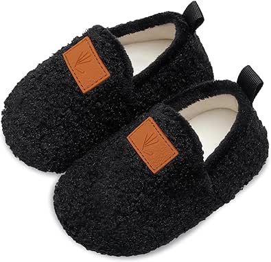 Lisdwde Kids Winter Indoor Household Shoes Toddler Boys Girls House Slippers Warm Socks for Kids