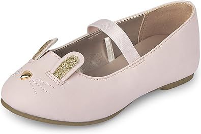 The Children's Place baby girls Bunny Ballet Flats