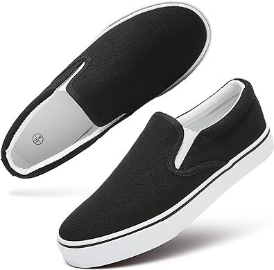 Women's Slip on Sneakers Womens Canvas Slip on Shoes Fashion Canvas Sneakers for Women Non Slip Loafers Casual Shoes