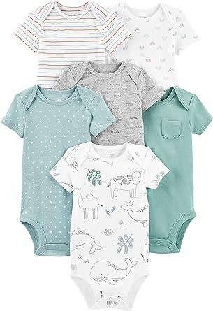 Simple Joys by Carter's unisex-baby 6-pack Short-sleeve Bodysuit