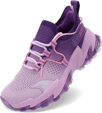 AMLANG Womens Walking Running Shoes Non-Slip Athletic Tennis Breathable Fashion Sneakers